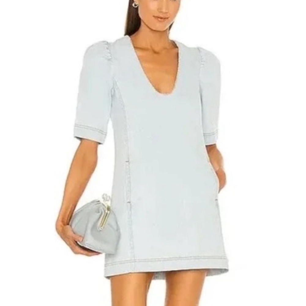Something Navy Light Blue Mini Dress